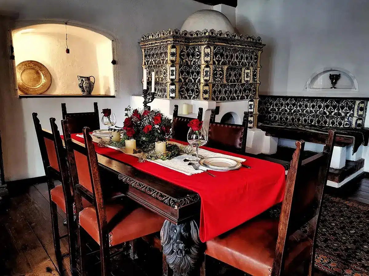 Historic room inside Bran Castle
